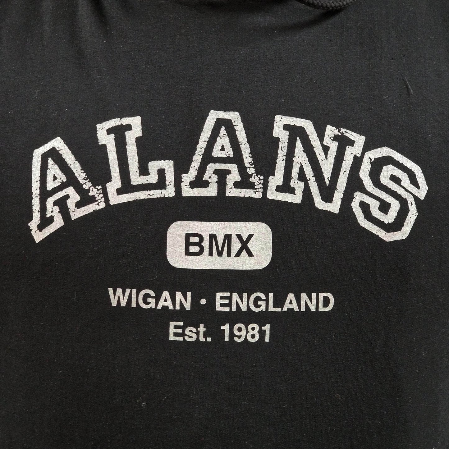 Alans BMX Clothing & Shoes Alans BMX Collegiate Adult Hoody Black / Grey