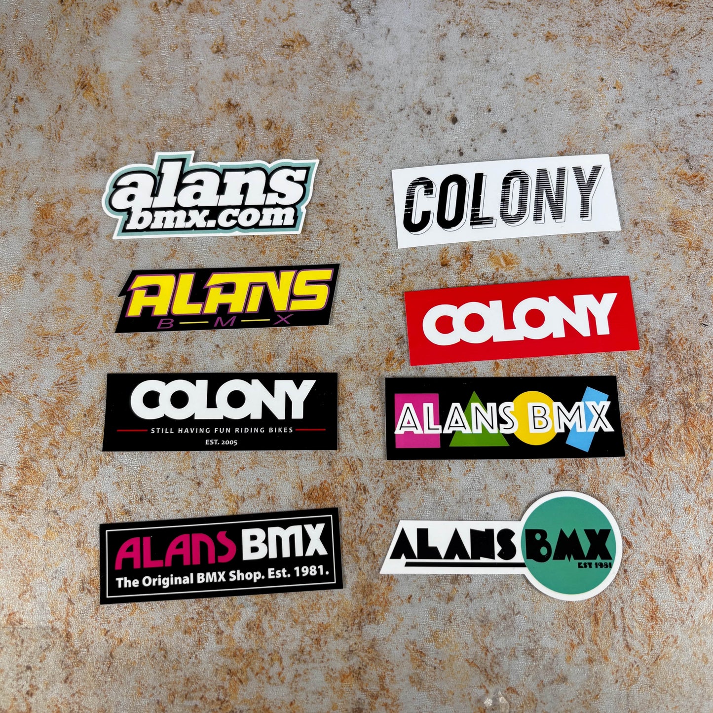 Alans BMX BMX Parts Alans BMX x Colony 2026 Sticker Pack