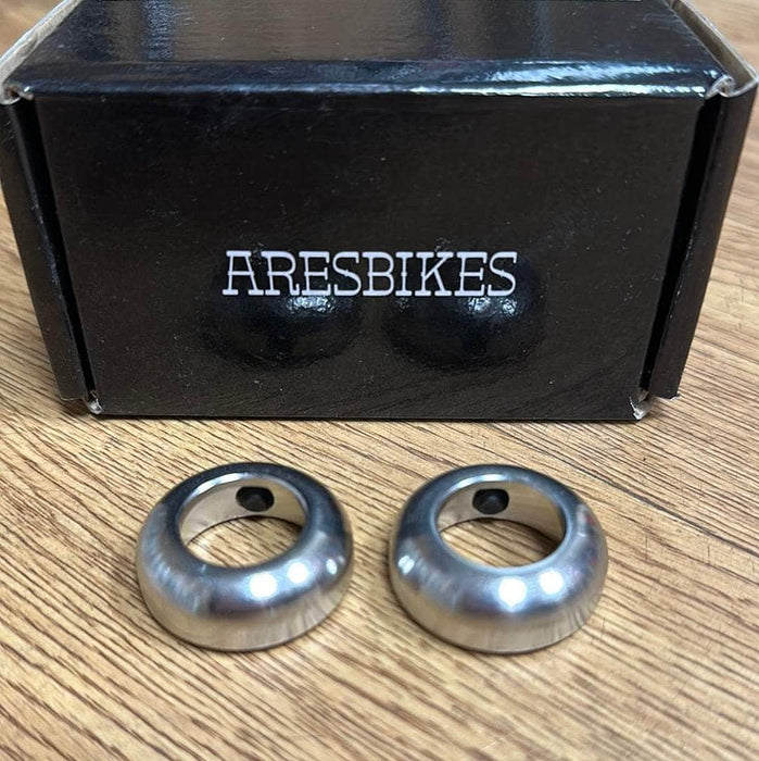 Ares BMX Parts Silver Ares Bar Ends Polished Silver
