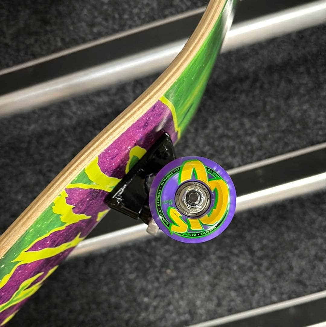 Creature Skateboards Creature Galaxy Logo Green/Purple 7.8" Complete Skateboard