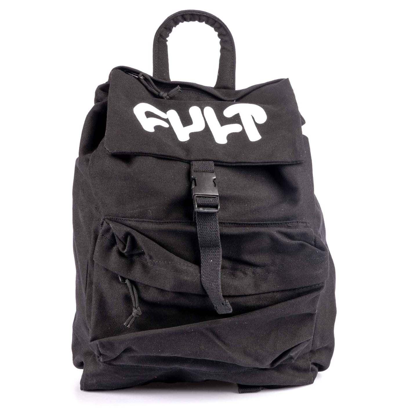 Cult Clothing & Shoes Black Cult BMX Thick Logo Stash Backpack Black