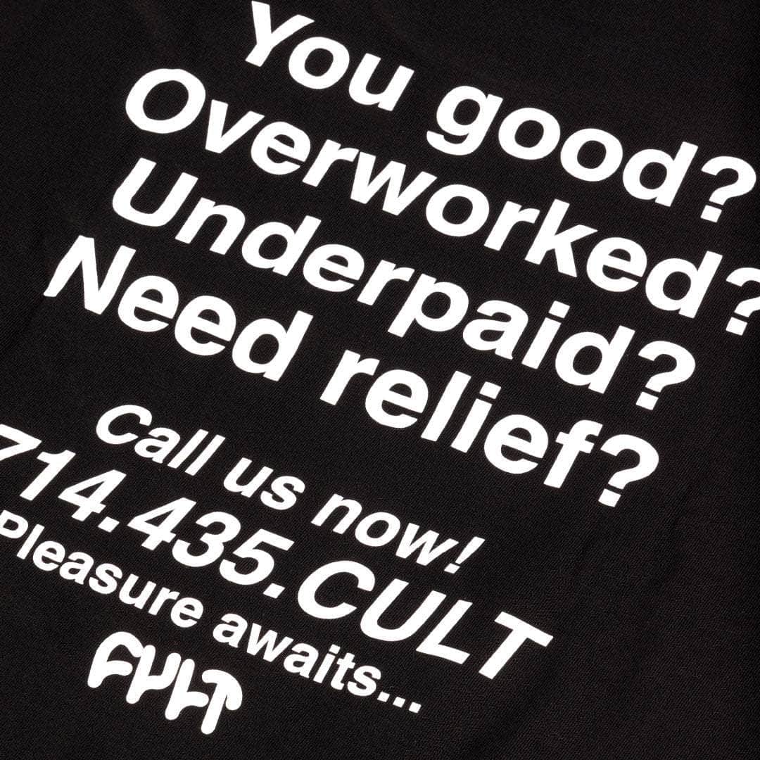 Cult Clothing & Shoes Cult Just A Lot T-shirt Black