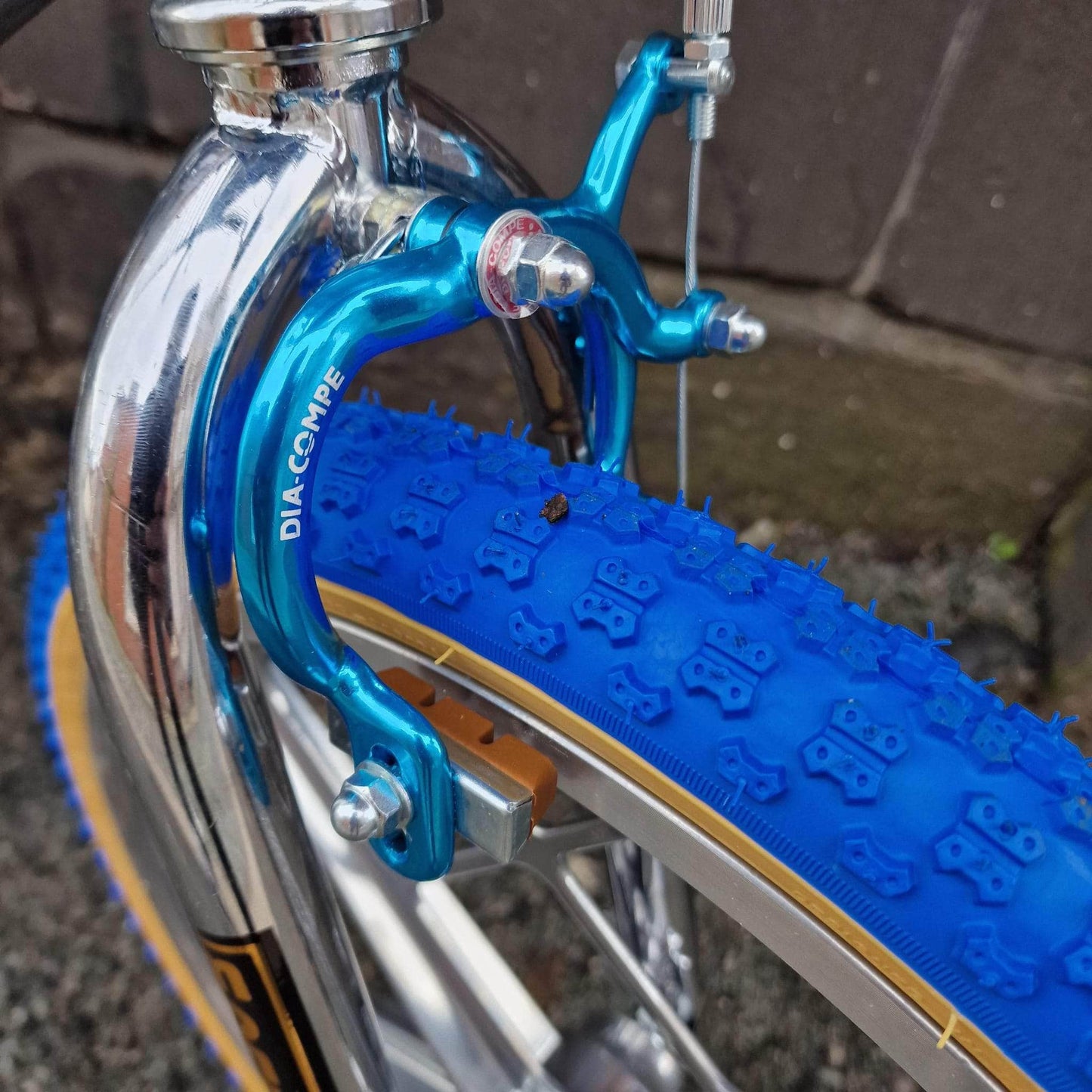 Dia-Compe Old School BMX Dia-Compe MX890 / 132MT45 Complete Brake Kit Blue