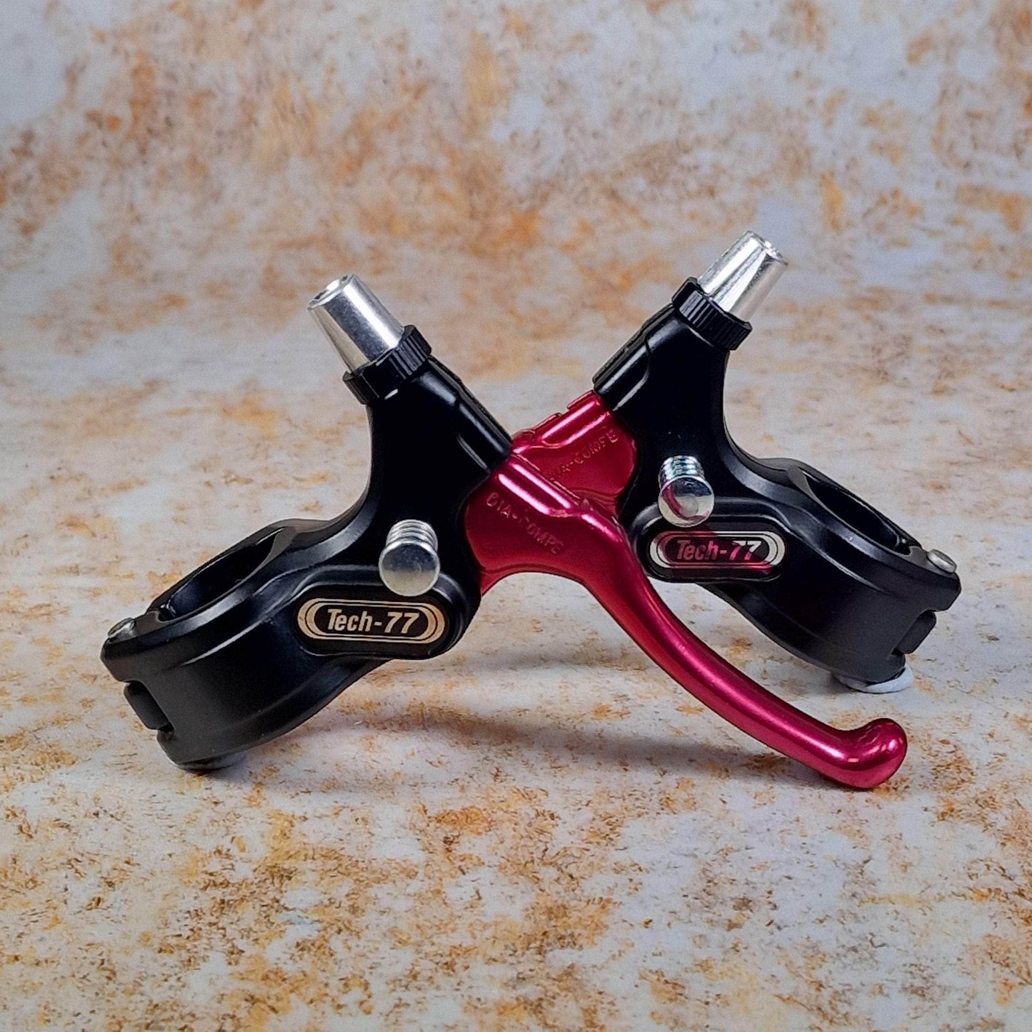 Dia-Compe BMX Parts Red Dia-Compe Tech-77 Potts Brake Levers Pair