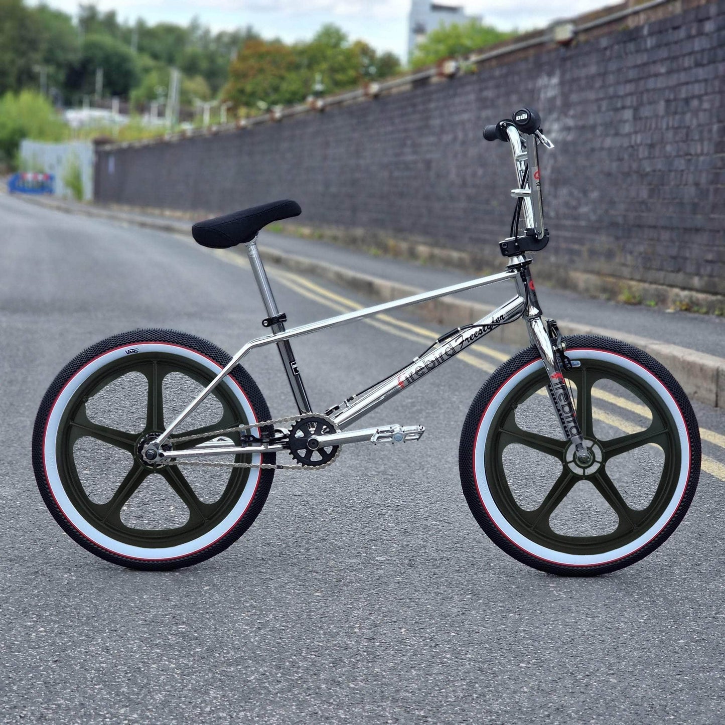 DP Racing BMX Parts DP Racing Firebird Freestyler Frame Fork Bar Kit Chrome