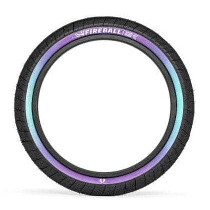 Eclat BMX Parts Black/Purple Teal Fade / 2.30 Eclat Fireball Tyre