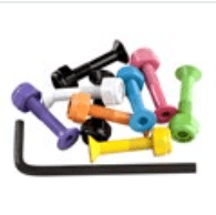 Enuff Skateboards 1" Enuff 1" Allen Skateboard truck bolts