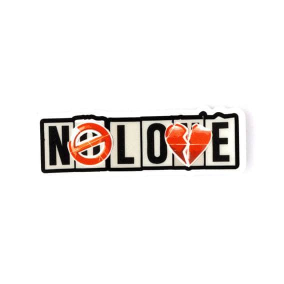 Fiend BMX Parts Black Fiend No Love Small Sticker