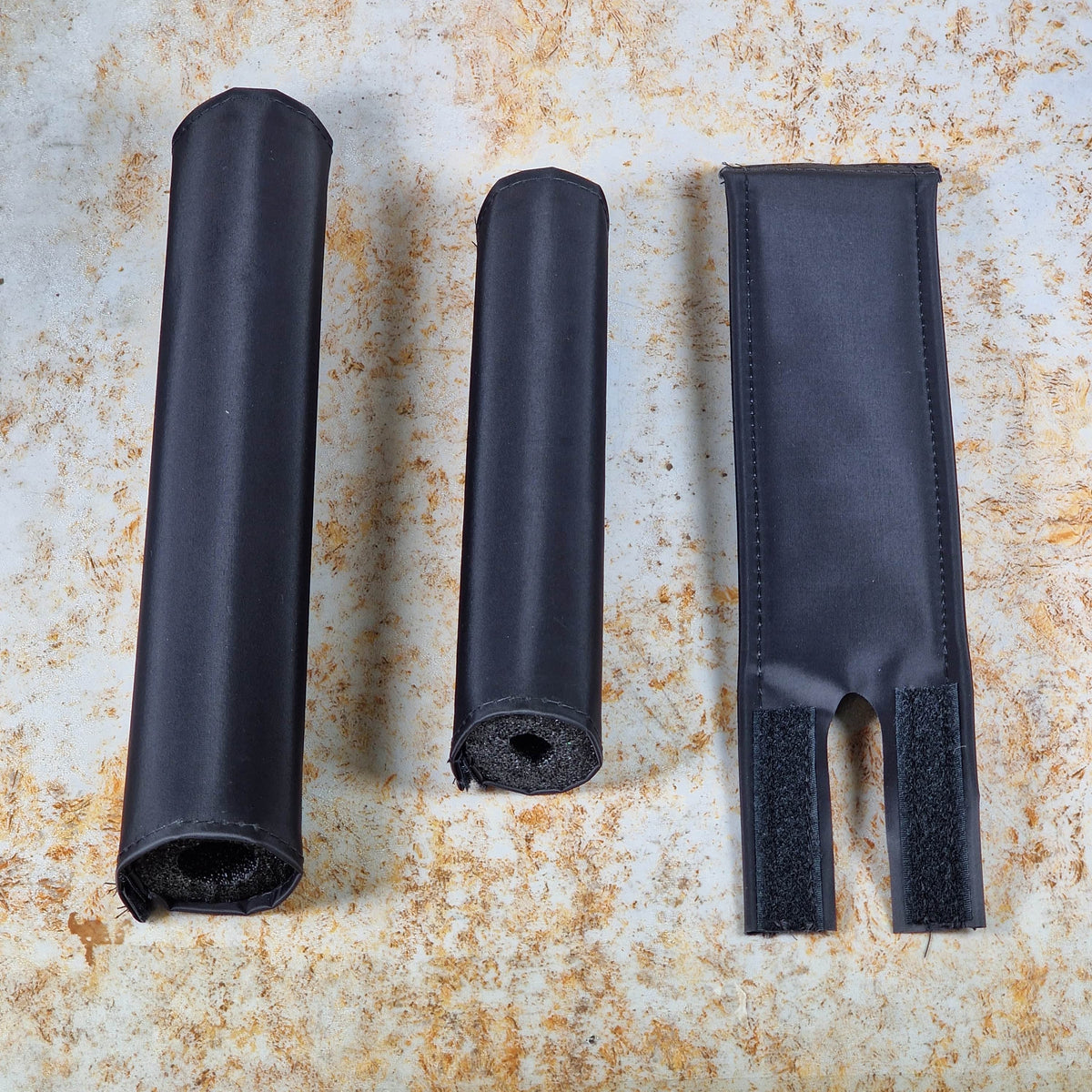 Flite Old School BMX Black Flite Old School BMX 3 Piece Pad Set Solid