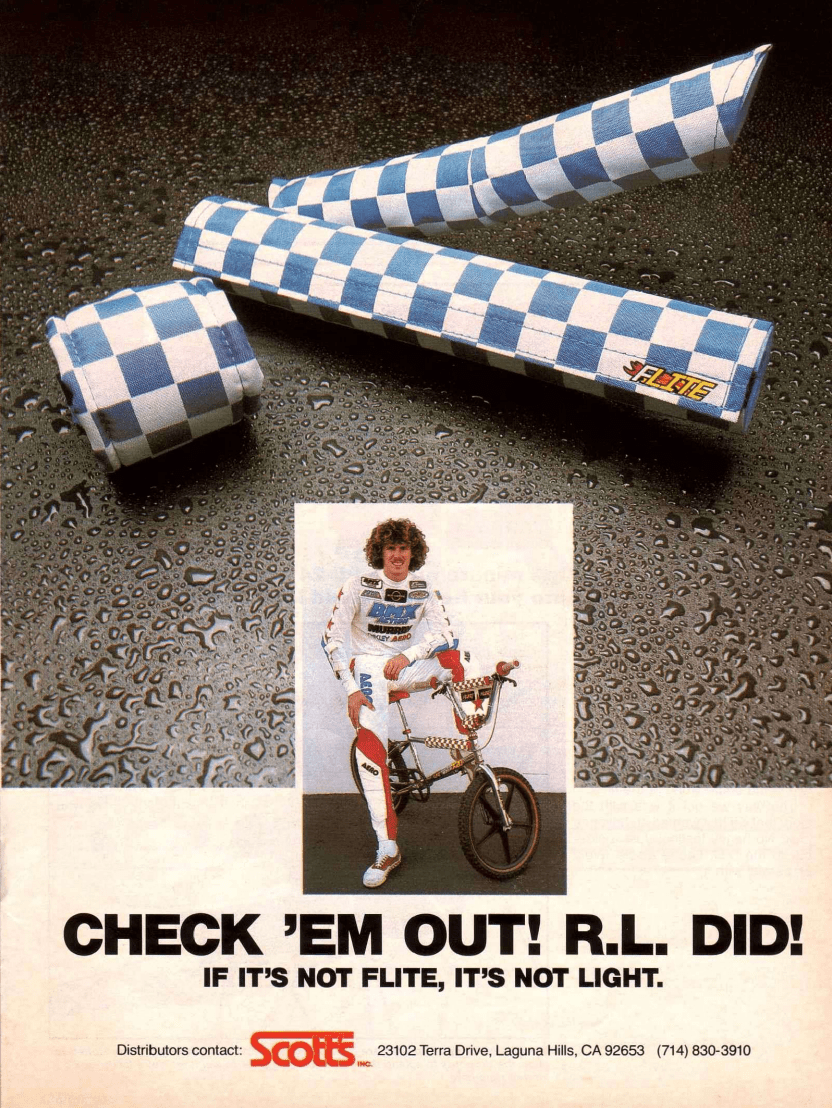 Flite Old School BMX Flite Old School BMX 3 Piece Straight Pad Set Checkers