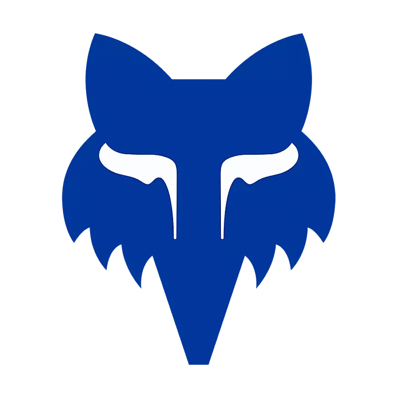 Fox Racing Misc Blue Fox Racing Fox Head Sticker 7"