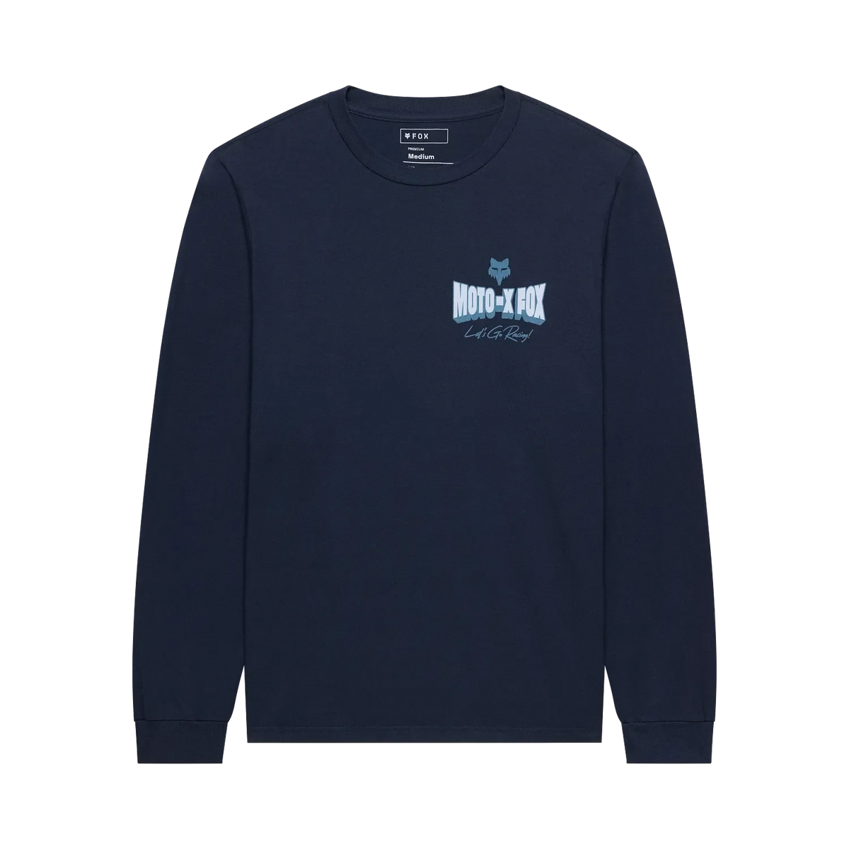 Fox Racing Clothing & Shoes Fox Racing Go Race 195 Original Longsleeve T-shirt Midnight Blue