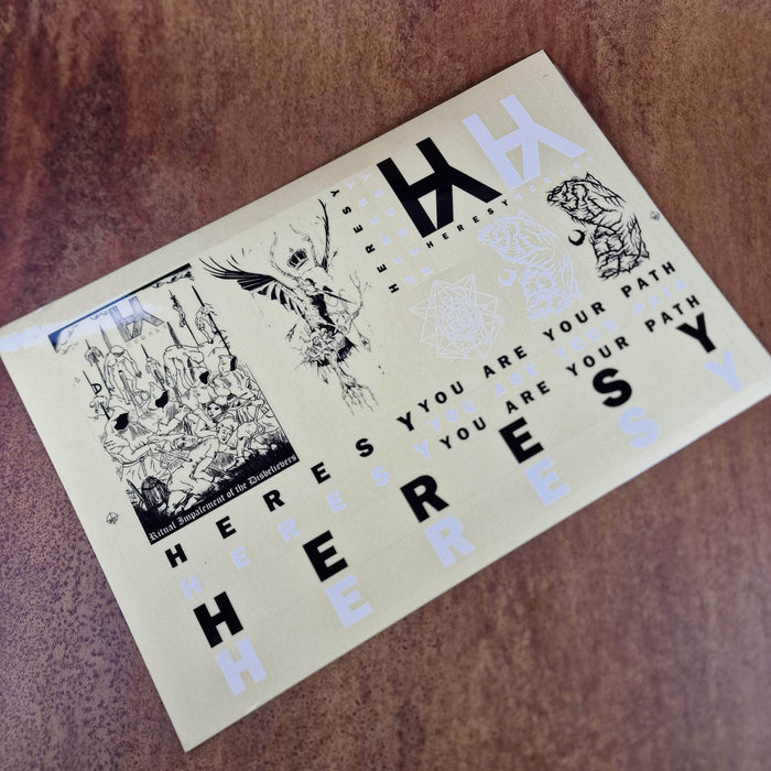 Heresy BMX Parts Heresy Sticker Sheet