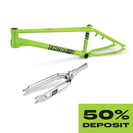 Ikonix BMX Parts Ikonix FS1 Frameset Green / Chrome 50% Deposit