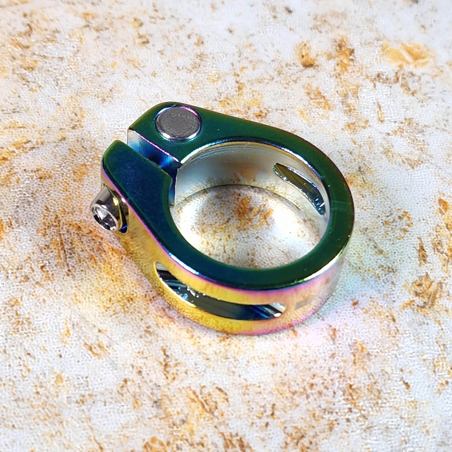 KHE BMX Parts Oil Slick KHE Seatclamp Oil Slick