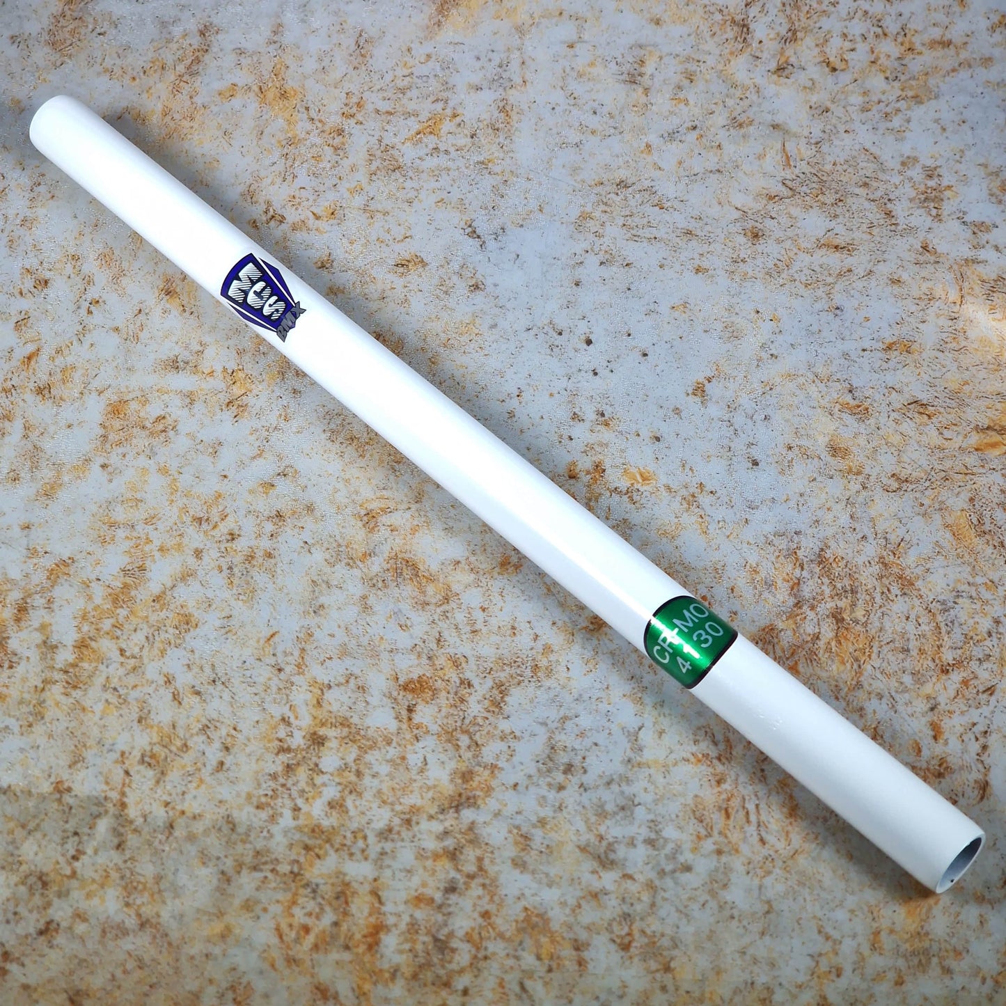 MCS Old School BMX White MCS 22.2mm Cro-mo Straight Seatpost