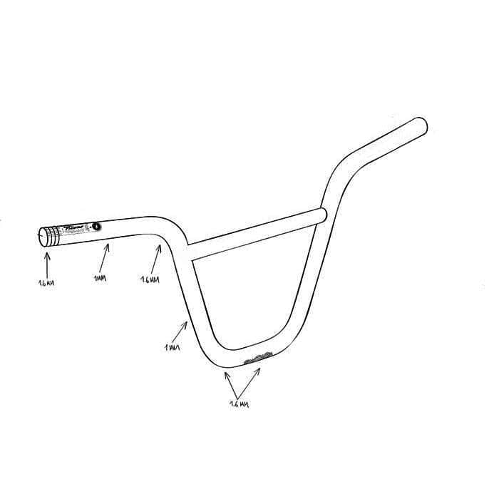 Merritt BMX Parts Merritt Andre Bars Black