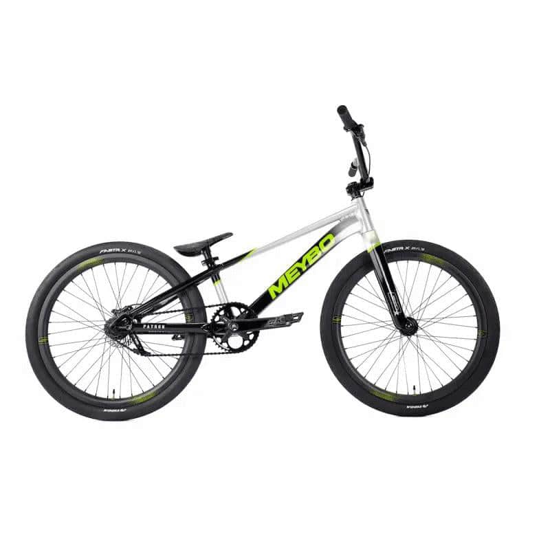 Meybo BMX Racing Bikes Meybo 2026 Patron Cruiser Pro 22" TT Race Bike Black / Grey / Lime