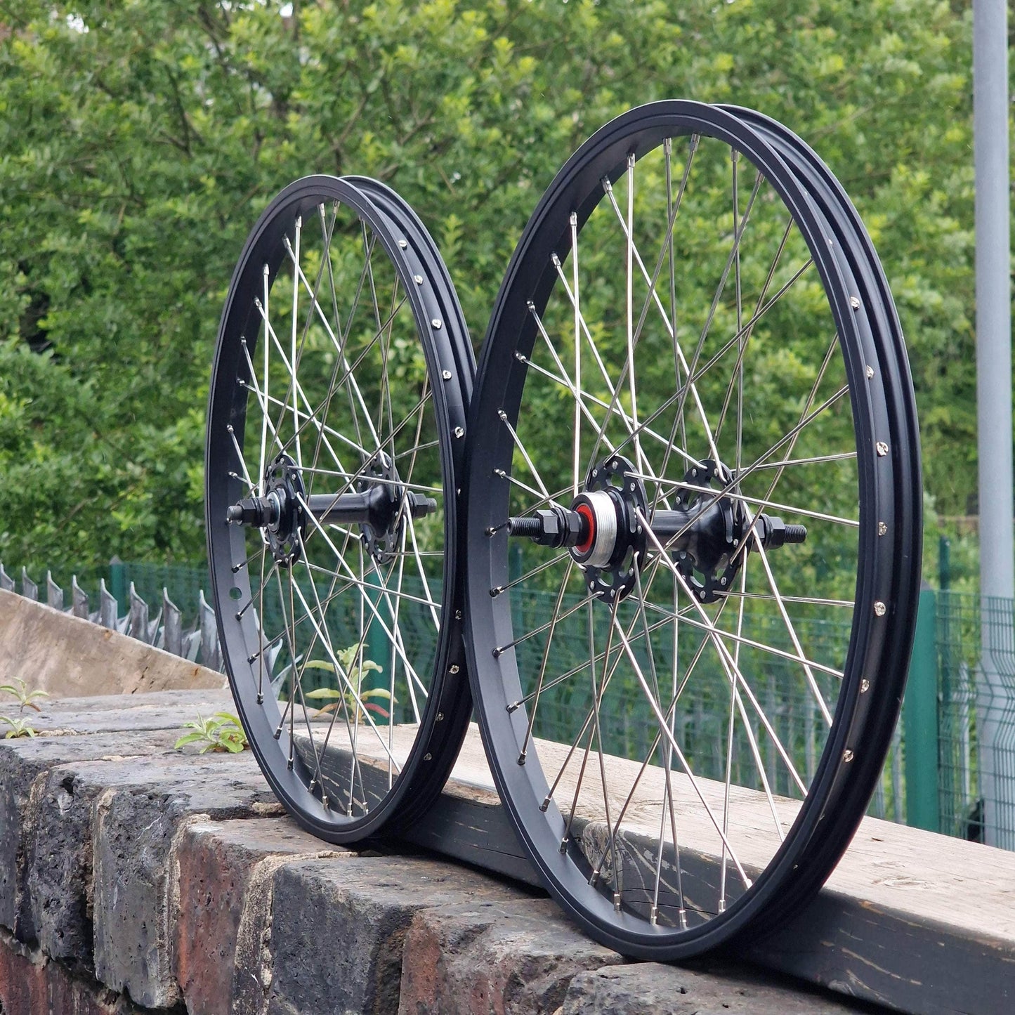 Mirage Old School BMX Black / Black Mirage Old School High Flange BMX Wheelset