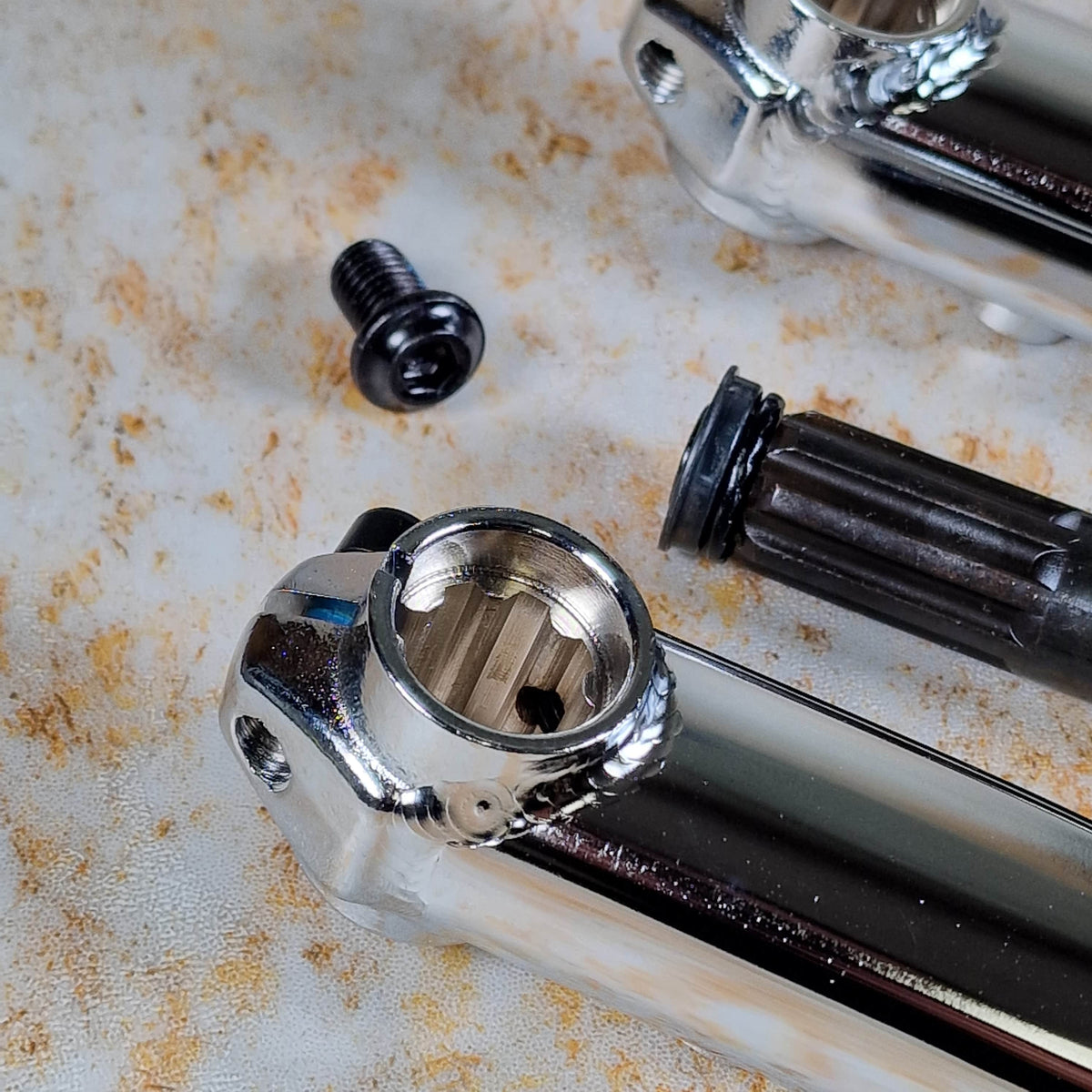 Mission BMX Parts Chrome / 175mm Mission Transit V3 Cranks Chrome