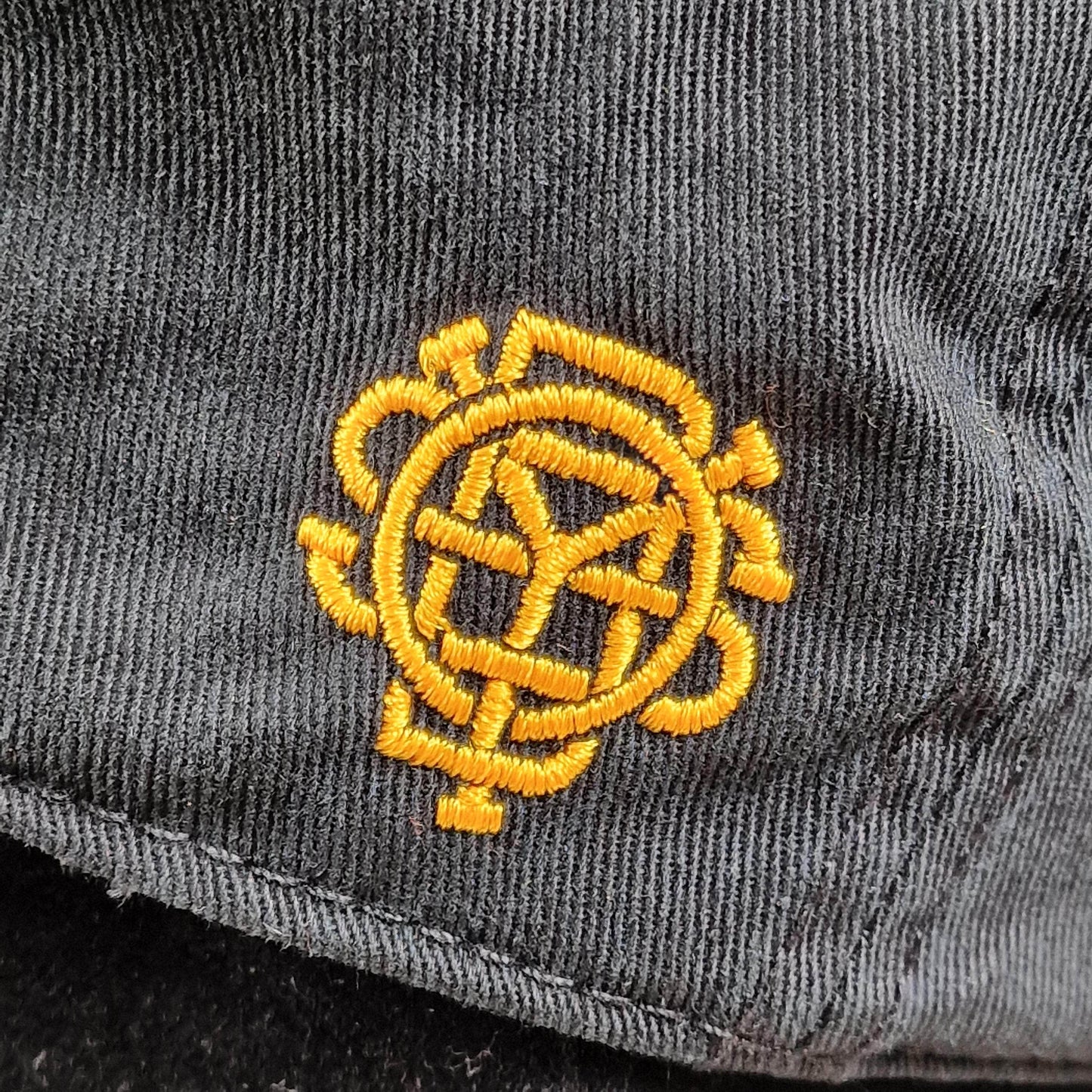 Odyssey Clothing & Shoes Black with Golden Rod Felt Applique Odyssey '85 5-Panel Cap Black