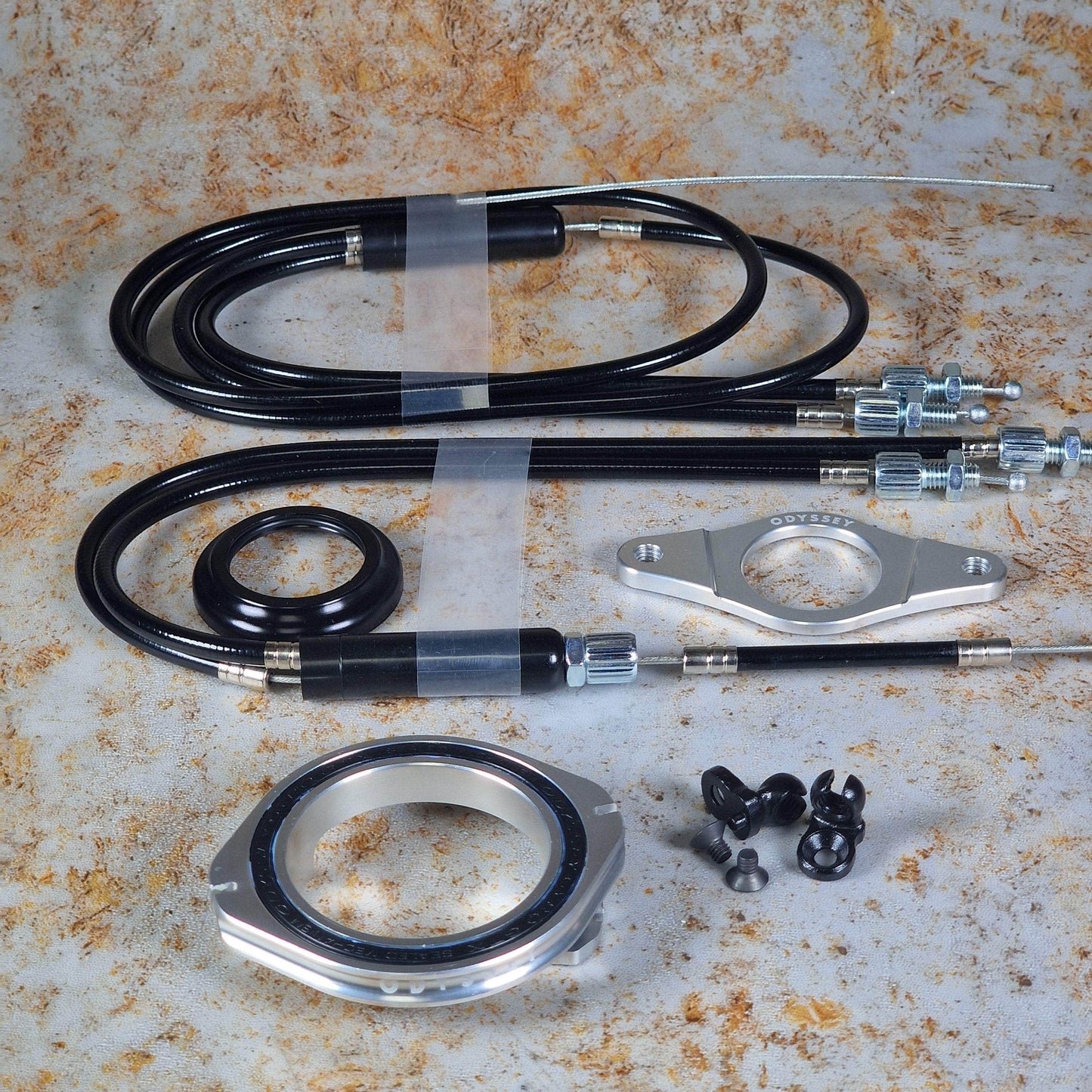 Odyssey BMX Parts Anodized Silver Odyssey Gyro GTX-S Pro Kit