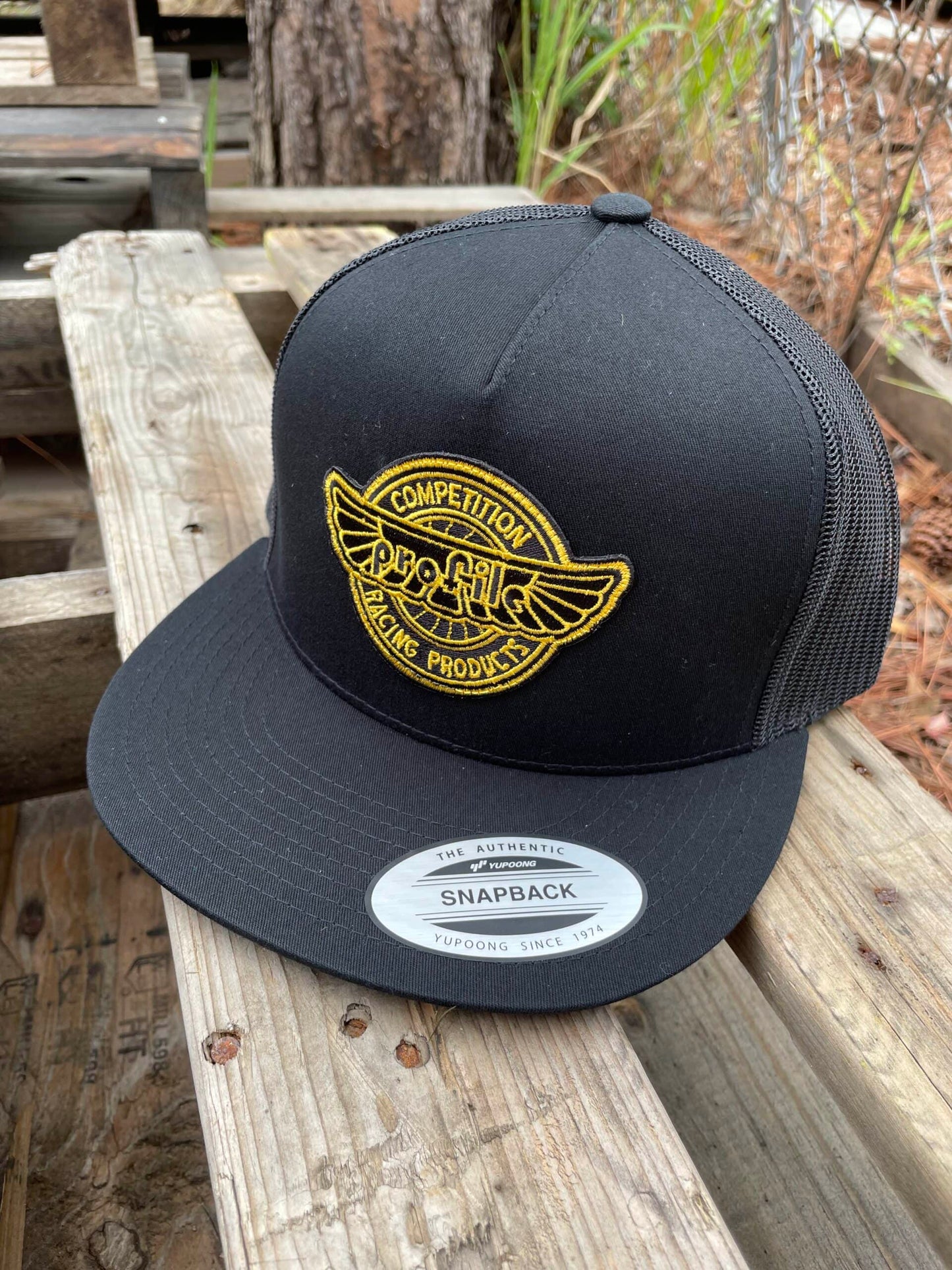 Profile Racing Clothing & Shoes Black Profile Racing Legacy Mesh Trucker Cap