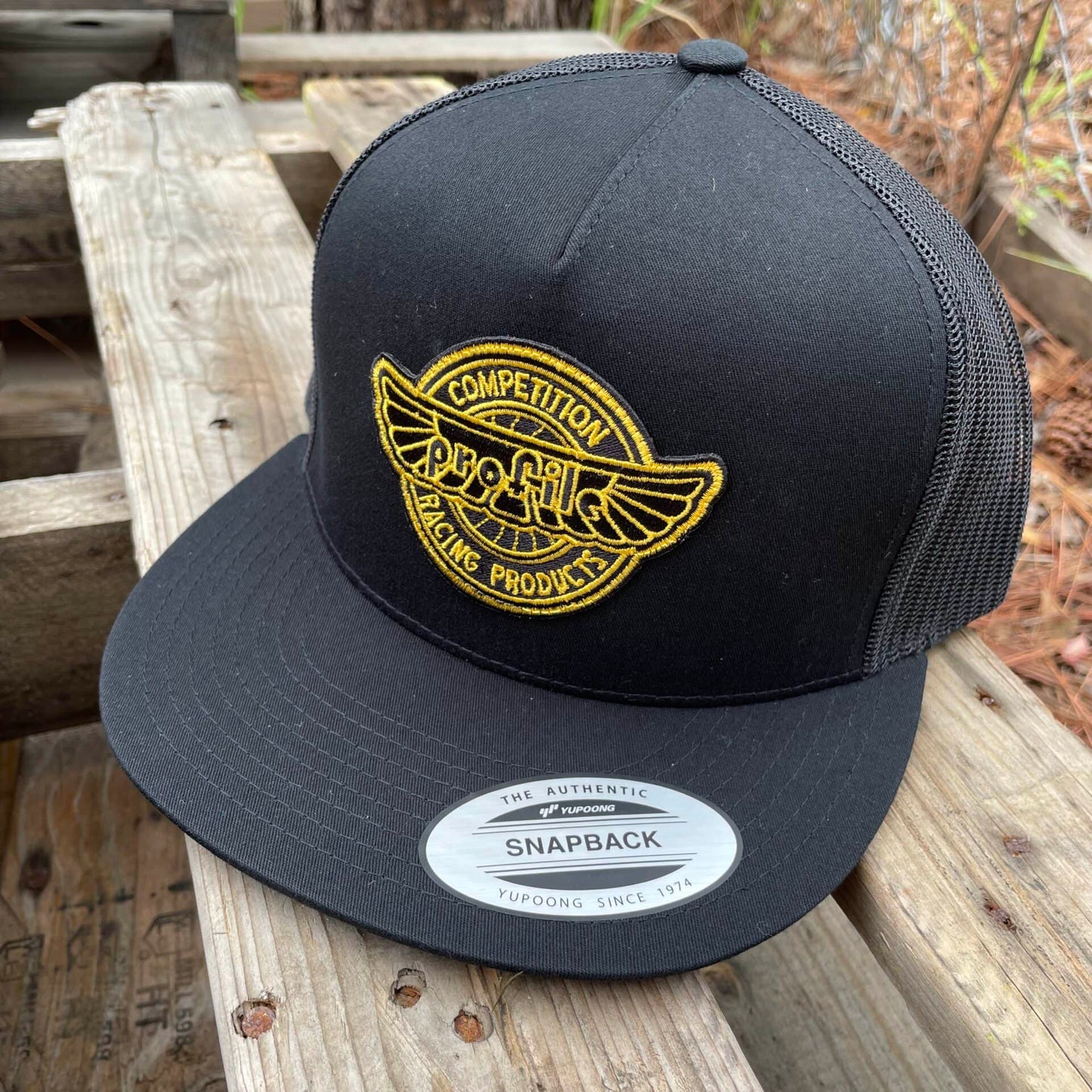 Profile Racing Clothing & Shoes Black Profile Racing Legacy Mesh Trucker Cap