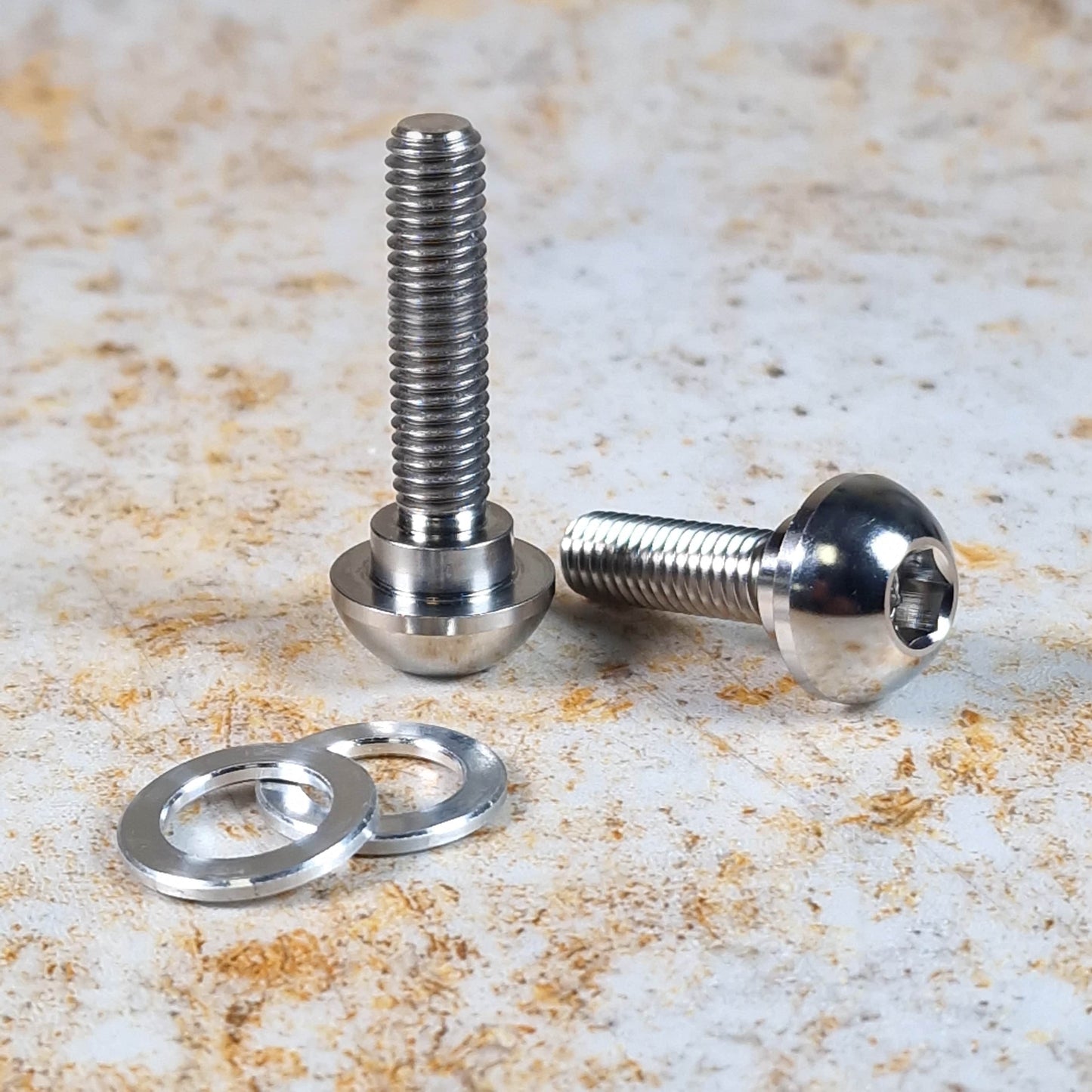 Profile Racing BMX Parts 3/8 (10mm) to 14mm For Pegs Profile Racing Titanium Buttonhead Hub Bolts Pair