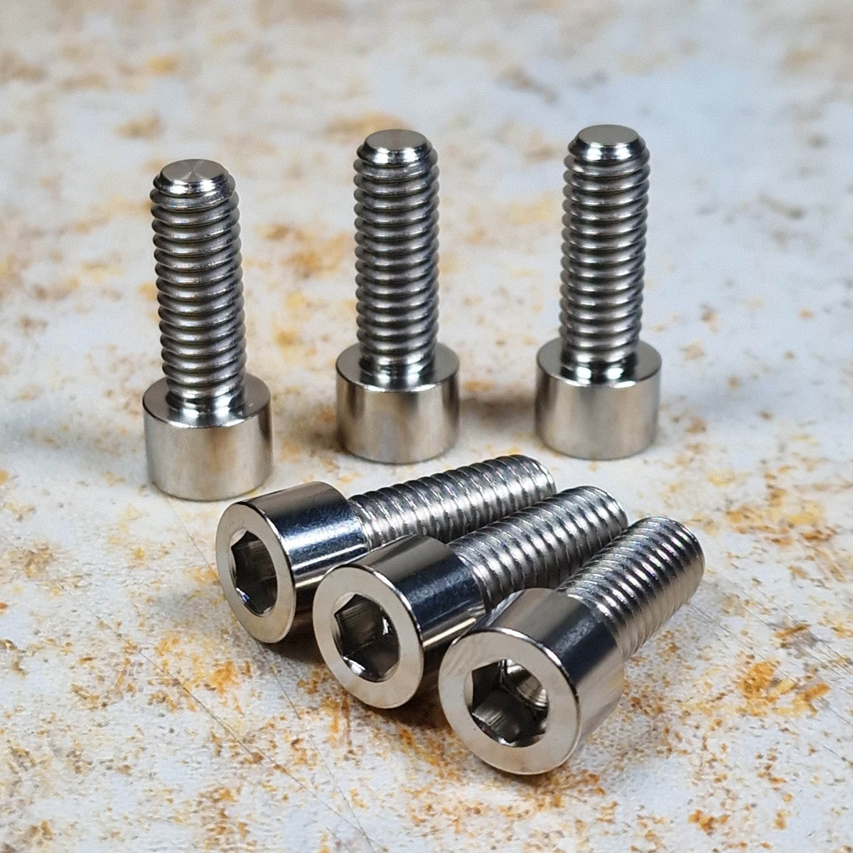 Profile Racing BMX Parts Raw Profile Racing Titanium Stem Bolts 6 Pack