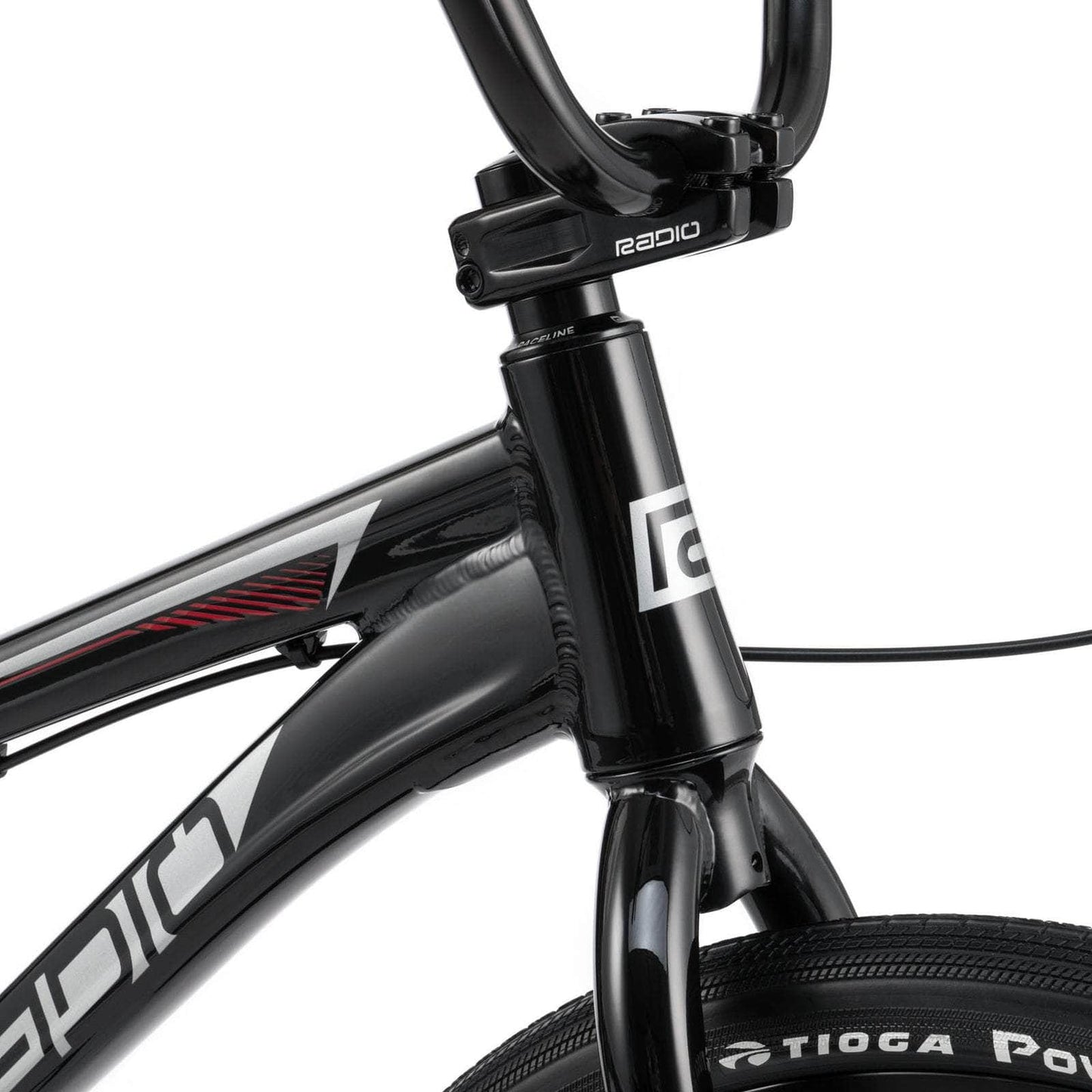 Radio BMX Racing Black/Gold Radio Raceline Helium 24 Inch Cruiser Race Bike Black/Red