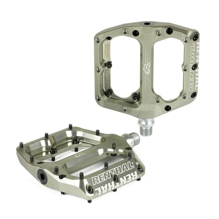 Renthal BMX Parts AluGold Renthal Revo-F Flat Sealed Bearing CNC Alloy Pedals