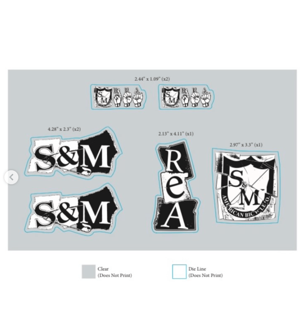 S&M Bikes BMX Parts S&M Bikes Rea Frame Gloss Clear