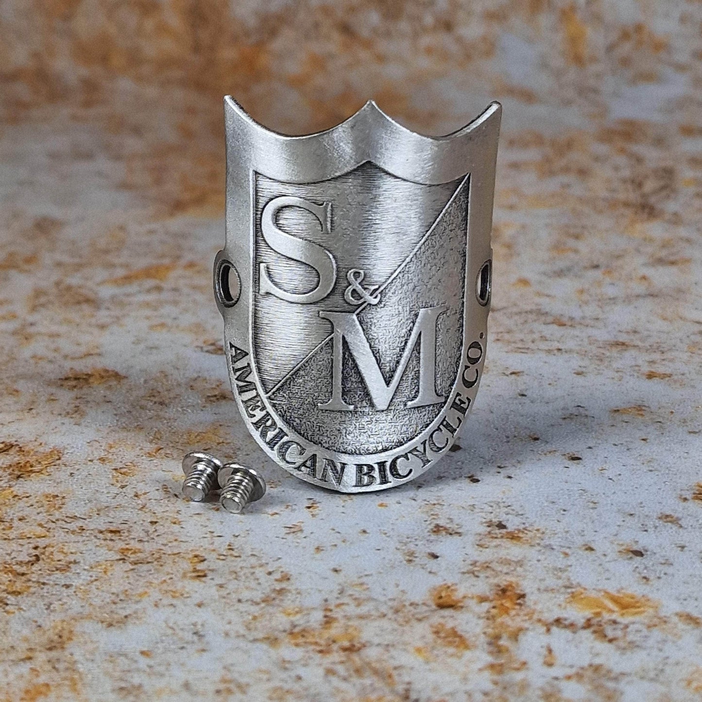 S&M Bikes Misc S&M Bikes Shield Frame Metal Headtube Badge