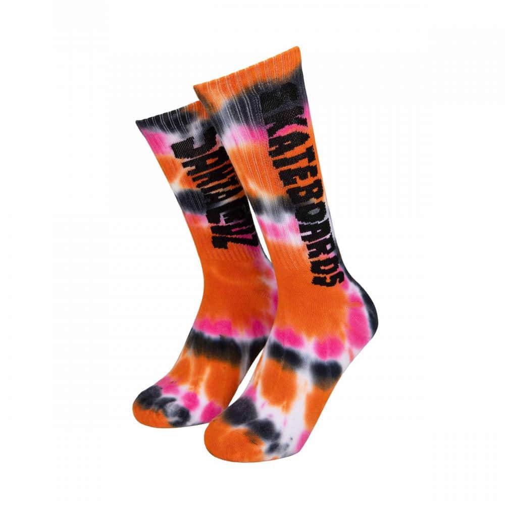 Santa Cruz Clothing & Shoes UK 8-11 Santa Cruz Ad Rip Socks Pink Tie Dye