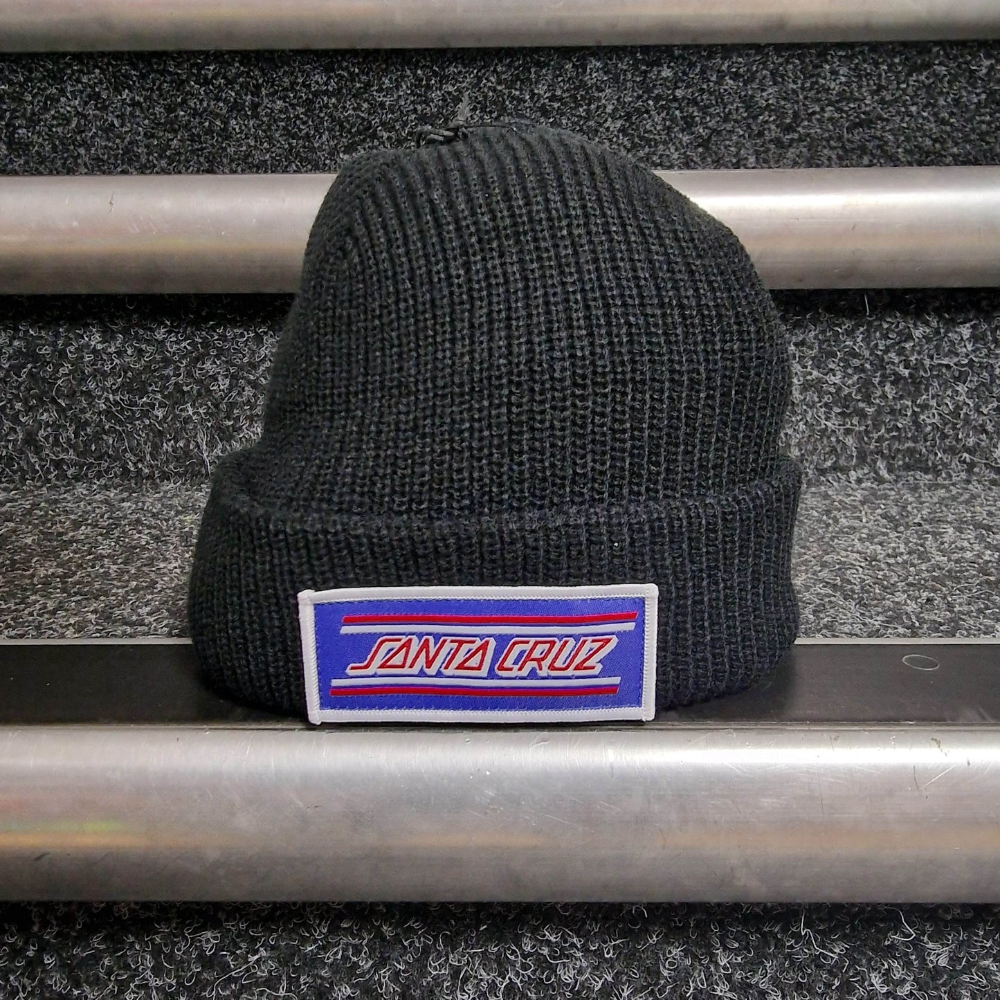 Santa Cruz Clothing & Shoes Black Santa Cruz Podium Beanie Black