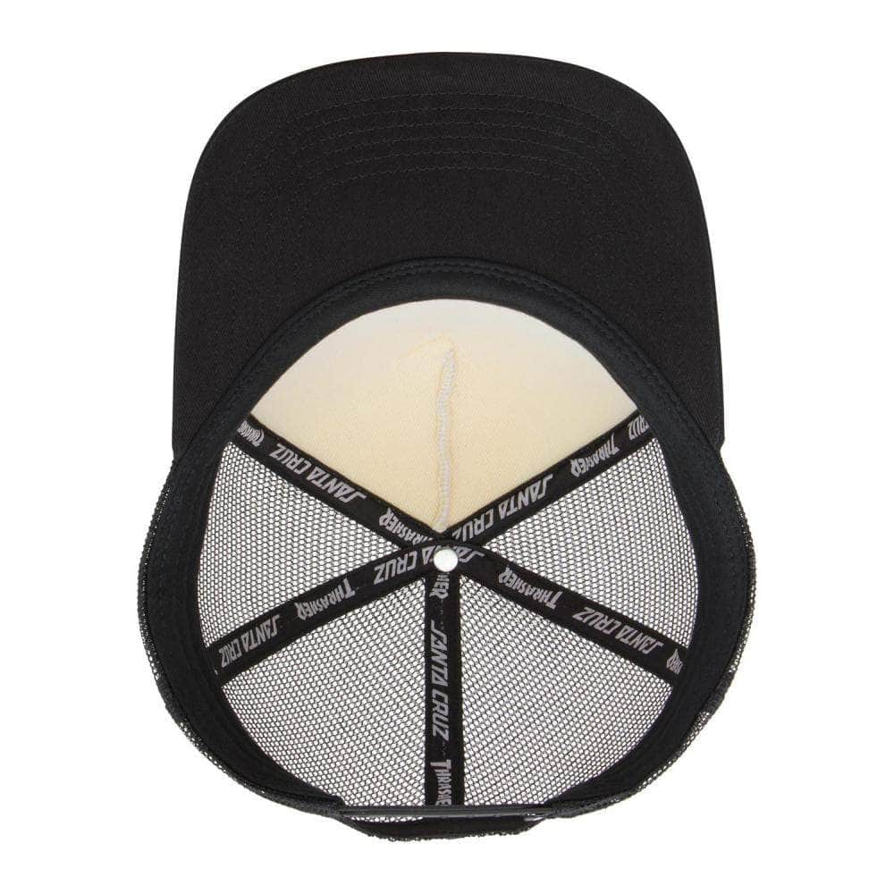 Santa Cruz Clothing & Shoes White / Black Santa Cruz x Thrasher Screaming Logo Mesh Trucker Cap