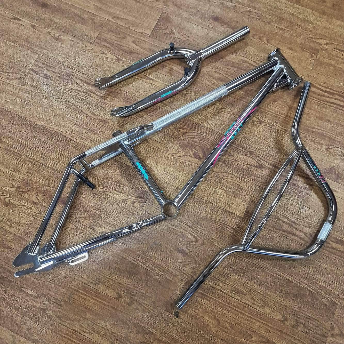 Skyway Street Beat Frame Fork Bars Seat Chrome Alans BMX