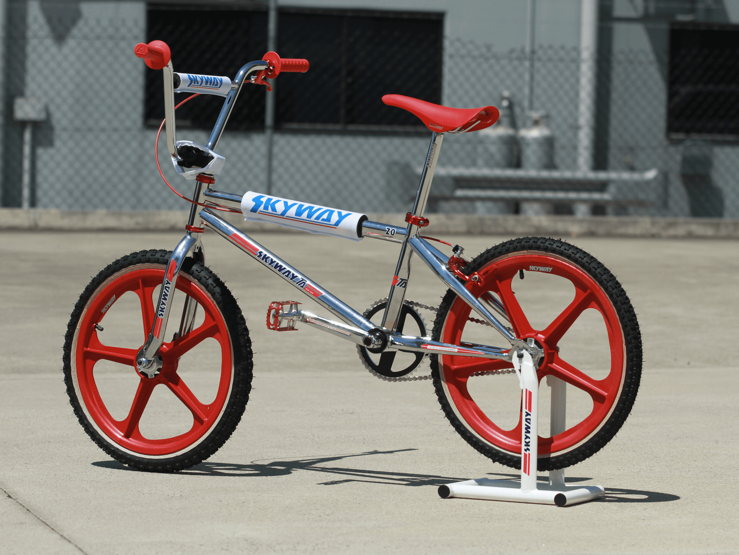 Skyway BMX Parts White Skyway T/A Stoltz Bike Stand