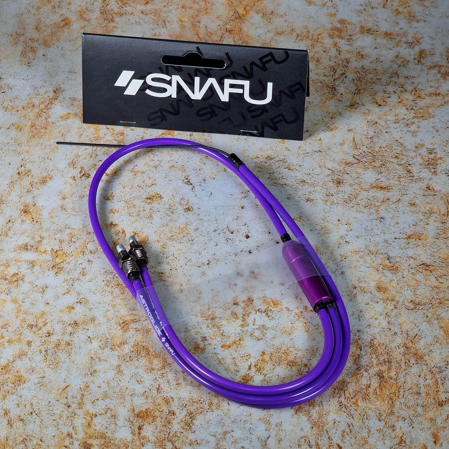 Snafu BMX Parts Purple / Black Snafu Astroglide Y-Lower Gyro Brake Cable