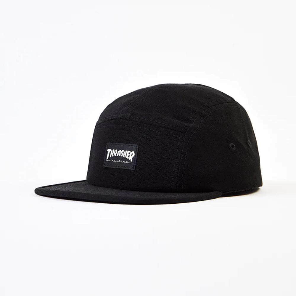 Thrasher Clothing & Shoes Black Thrasher 5 Panel Cap Black