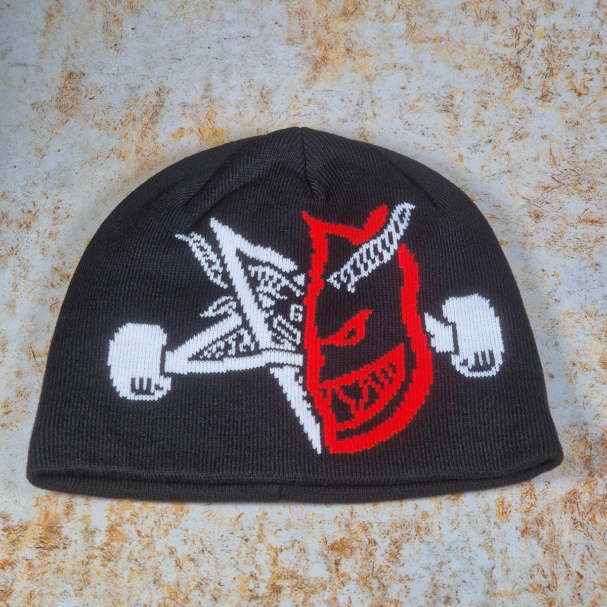 Thrasher Clothing & Shoes Black Thrasher Magazine Skully Thrash & Burn Beanie Black