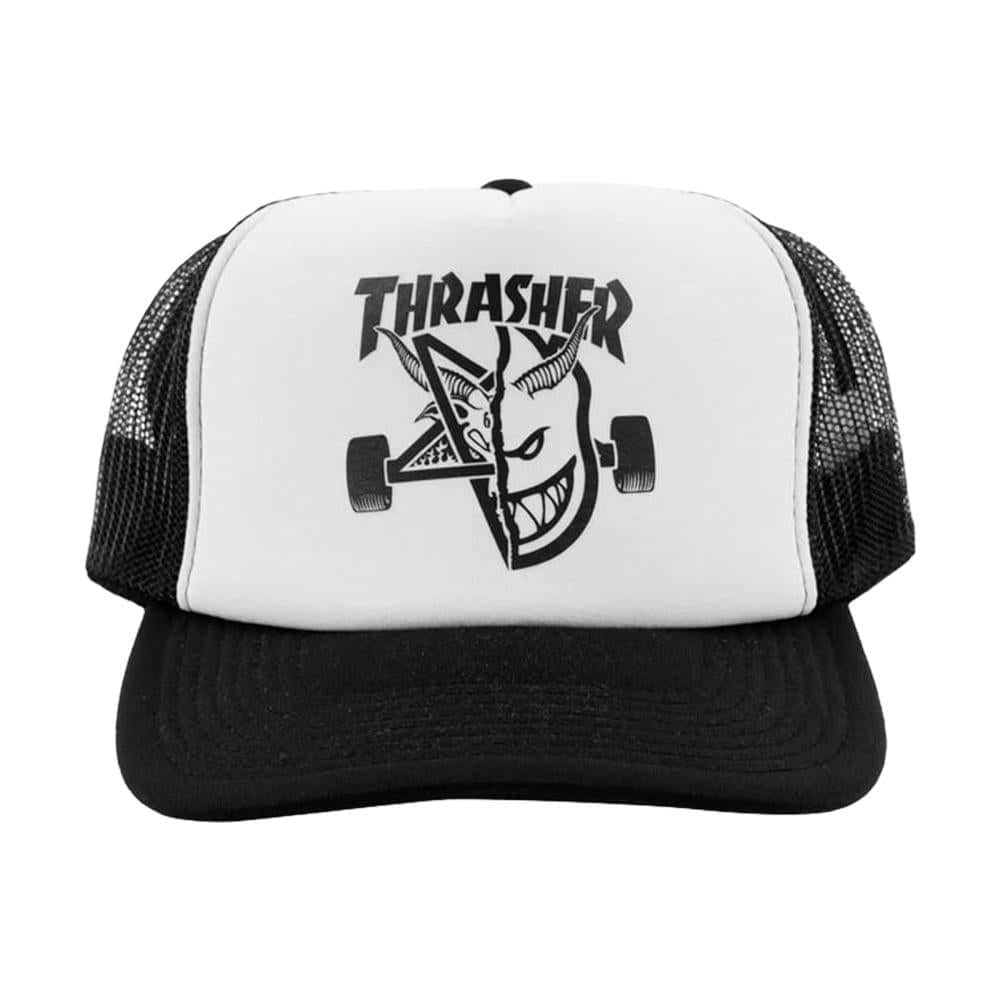 Thrasher Clothing & Shoes Black/White Thrasher x Spitfire Thrash & Burn Cap Black/White