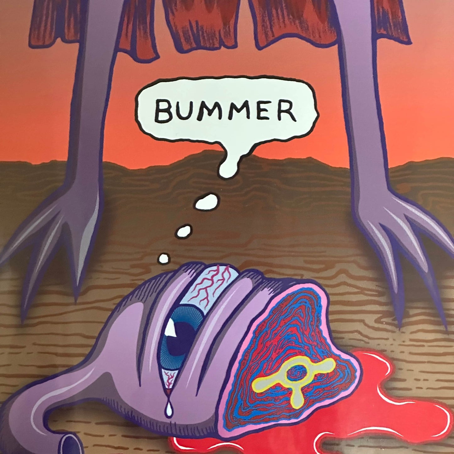 Toy Machine Skateboards 8.38 Toy Machine Axel Bummer 8.38" Skateboard Deck