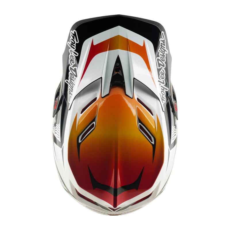 Troy Lee Designs BMX Racing Troy Lee Designs D4 Composite Helmet Lined Up White