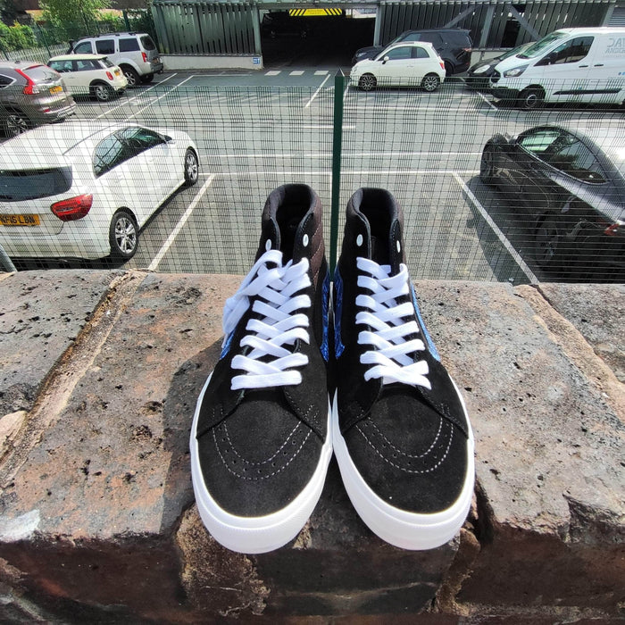 Vans Clothing & Shoes Marble Black/White/Blue / UK11 Vans BMX Sk8-Hi Shoes Marble Black / White / Blue