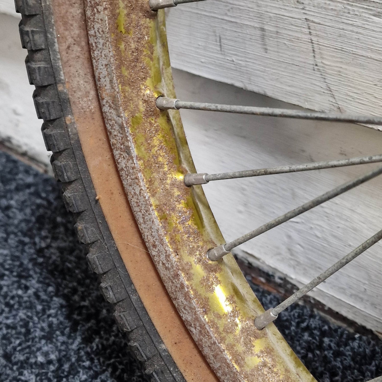 Whitefield Old School BMX Whitefield Survivor Old School Survivor Rear Wheel Steel Rim 36H Gold/Chrome