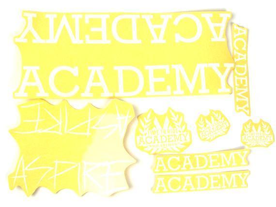 Academy BMX Parts Academy Aspire Sticker Set