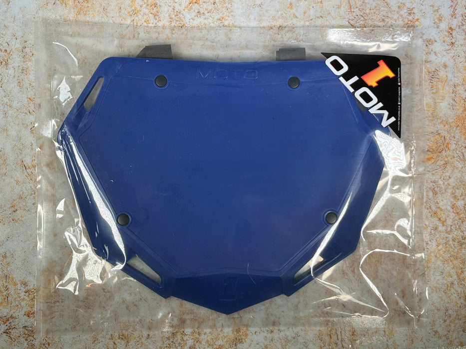 Moto 1 BMX Racing Blue / Small BDP Moto 1 BMX Race Number Plate with Name and Number