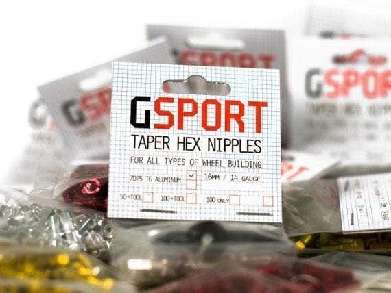 G-Sport BMX Parts G-Sport Taper Hex Spoke Nipples 40 Pack
